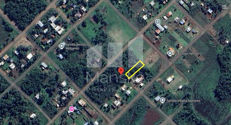 Lote de 800m² en el Barrio Arroyo Porã